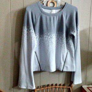 Calia Carrie Underwood Splatter Flare Sleeve Soft Pullover Sweatshirt M